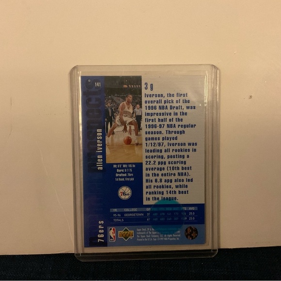 ALLEN IVERSON 76ERS #141 1997 - Picture 2 of 2